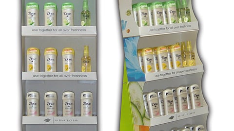 Dove Body Mist Floorstand