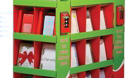 Holiday Stationery Pallet Display