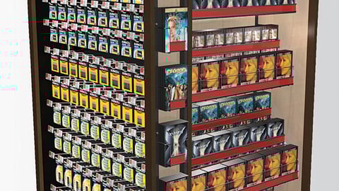 Sony Safeway DVD Endcap