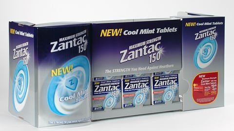 Zantac Cool CVS Shelf Tray