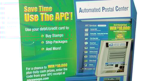 USPS/APC Sweepstakes Floor Display