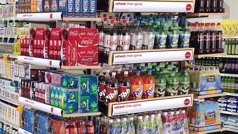 Coca-Cola Wooden Tower Endcap