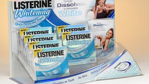 Listerine Whitening Counter Display