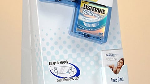 Listerine Whitening Power Wing and Floorstand