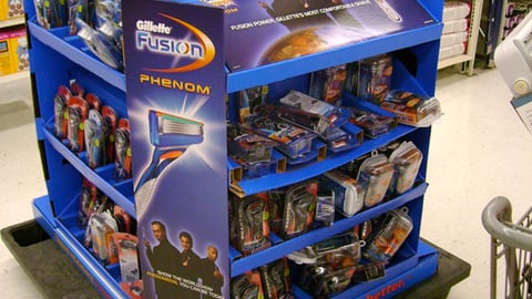 Gillette Fusion Phantom Walmart Pallet Display