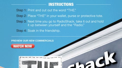 RadioShack 'The Shack' Email Ad