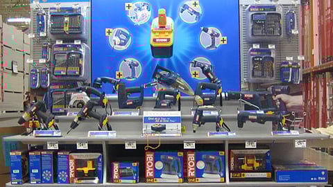 Home Depot Ryobi One+ Kiosk