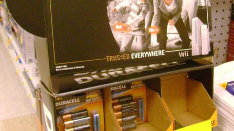 Duracell Wii Tie-in Floorstand