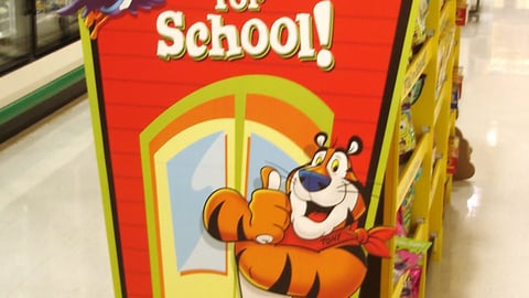 Kellogg 'Fuel for School' Standee