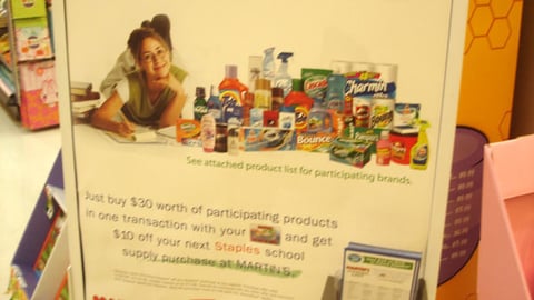 Martin's/P&G 'Rewards in Store' Sign