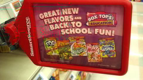 General Mills Box Tops Shelf Talker
