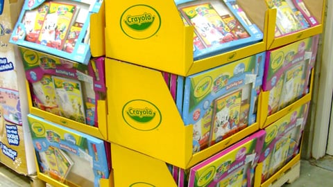 Crayola Activity Set Pallet Display