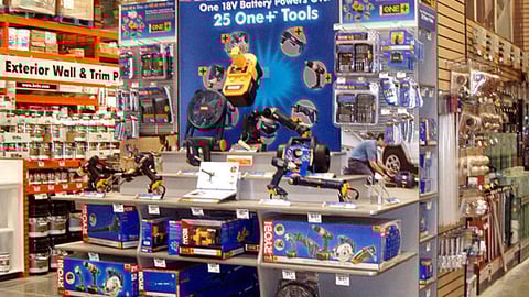 Home Depot Ryobi One+ Kiosk