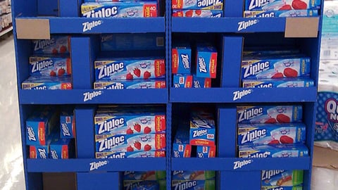 Ziploc 'Easy Lunch Lessons' Pallet Display