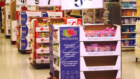 Wal-Mart Action Alley Pallet Displays