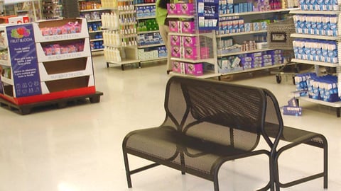 Wal-Mart Shopper Benches