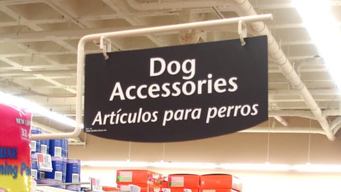 Wal-Mart Pet Supplies Sign