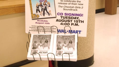 Wal-Mart In-Store Event Stanchion Sign