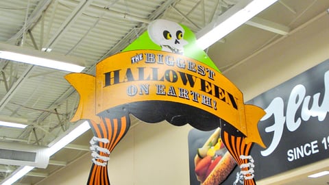 Walmart 'Biggest Halloween on Earth' Ceiling Banner