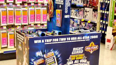 Walgreens Right Guard NBA Sweeps Dump Bin