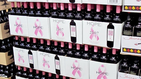Hope Wine Breast Cancer Awareness Pallet