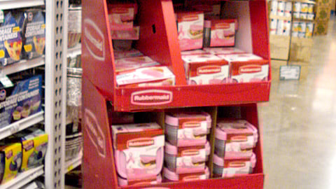 Rubbermaid Pink Tupperware Floorstand