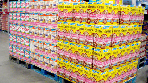 General Mills 'Pink Together' Cereal Pallets