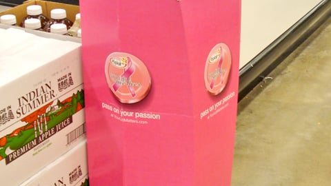 Yoplait Pink Lid Collection Stand