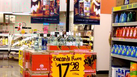 Bacardi Halloween Display