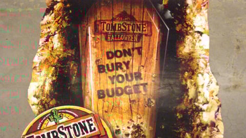 Tombstone Pizza Halloween Floor Cling