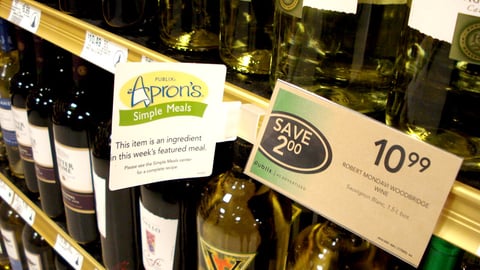 Publix Apron's Featured Ingredient Shelf Tag