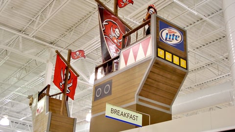 Miller Lite Publix Pirate Boat Display 