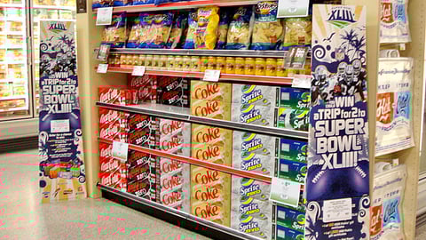 Publix PepsiCo Super Bowl Standees