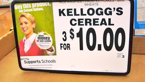 Sweetbay 'Supports Schools' Kellogg's Sign