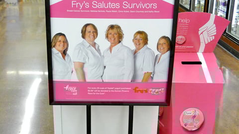 Fry's Yoplait Breast Cancer Survivors Display