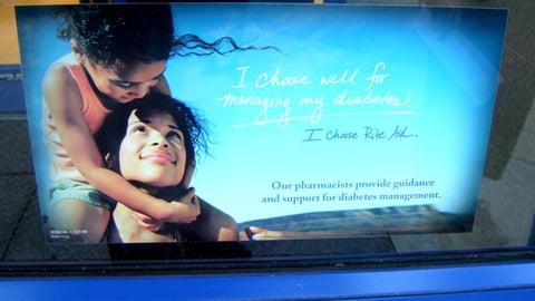 Rite Aid Diabetes Window Poster