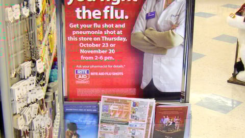 Rite Aid Flu Shot Clinic Stanchion