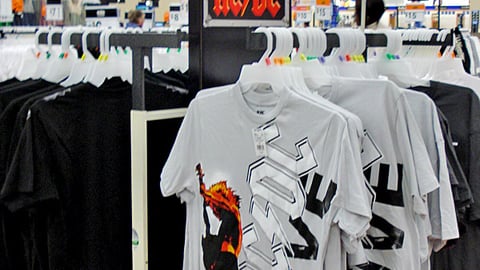 Walmart AC/DC Apparel Rack 
