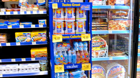 Celsius Walgreens Display Rack