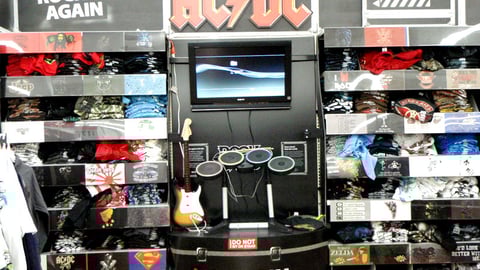 Walmart 'Rock Band' Demo Station