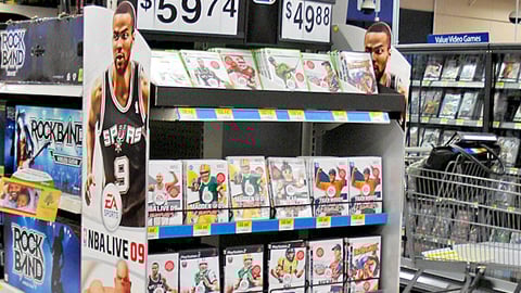 EA Sports 'NBA Live' Walmart Endcap