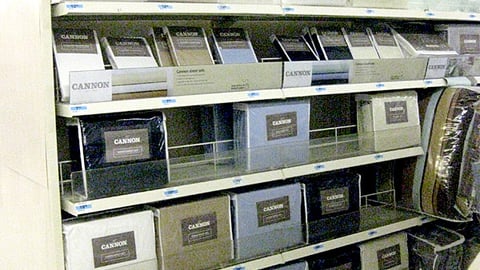 Kmart Cannon Bedding In-Line Display