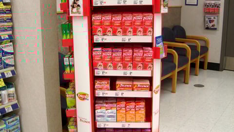 Walgreens Tylenol, Zyrtec Floorstand