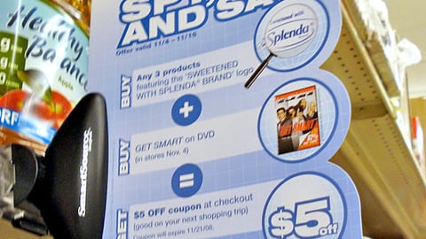 Splenda 'Get Smart' Shelf Talker