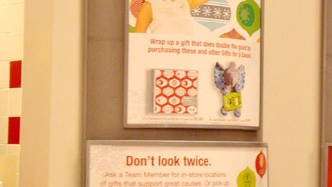 Target 'Nice Twice' Wall Display 