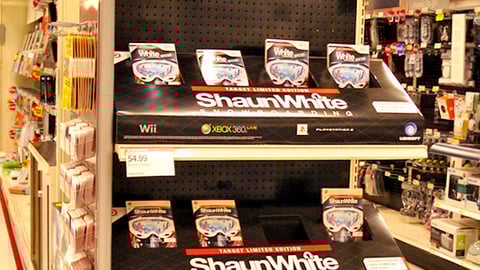 Target Shaun White Videogame Endcap