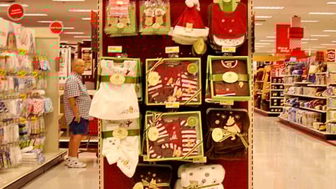 Target Classic Pooh Holiday Endcap