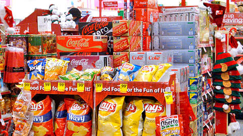 CVS Coca-Cola, Lays Holiday Display