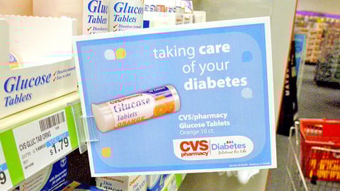 CVS Glucose Tablets Diabetes Shelf Tag