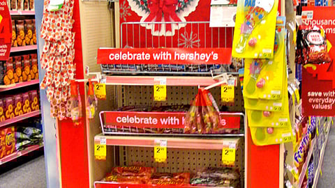 CVS Hershey's Holiday Crafts Endcap